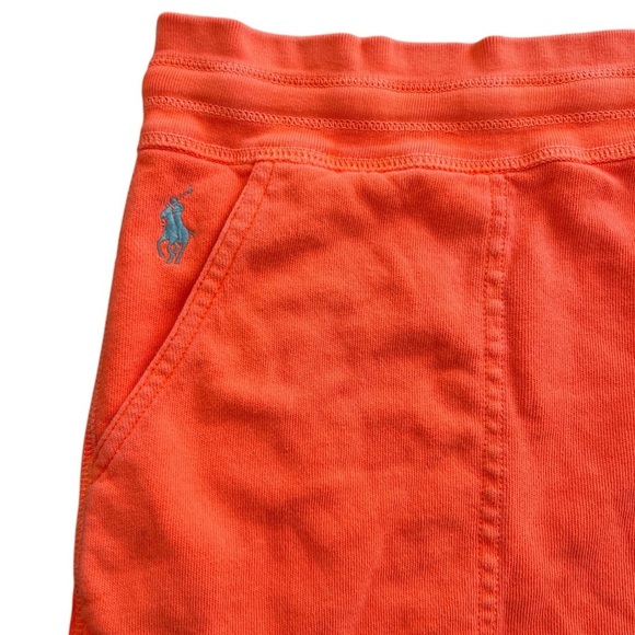 Polo Ralph Lauren Womens Skirt S Drawcord Waist Pull-On Neon Orange - Picture 5 of 6